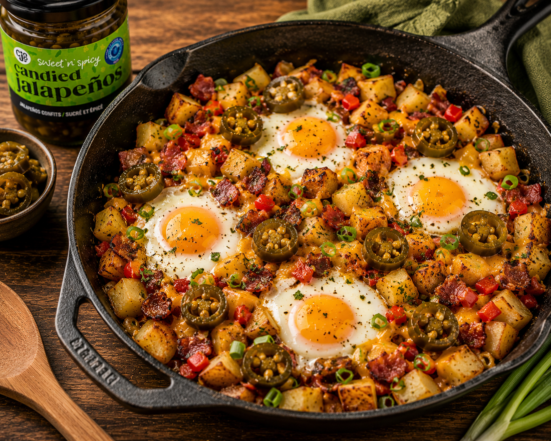 Candied Jalapeño Breakfast Hash