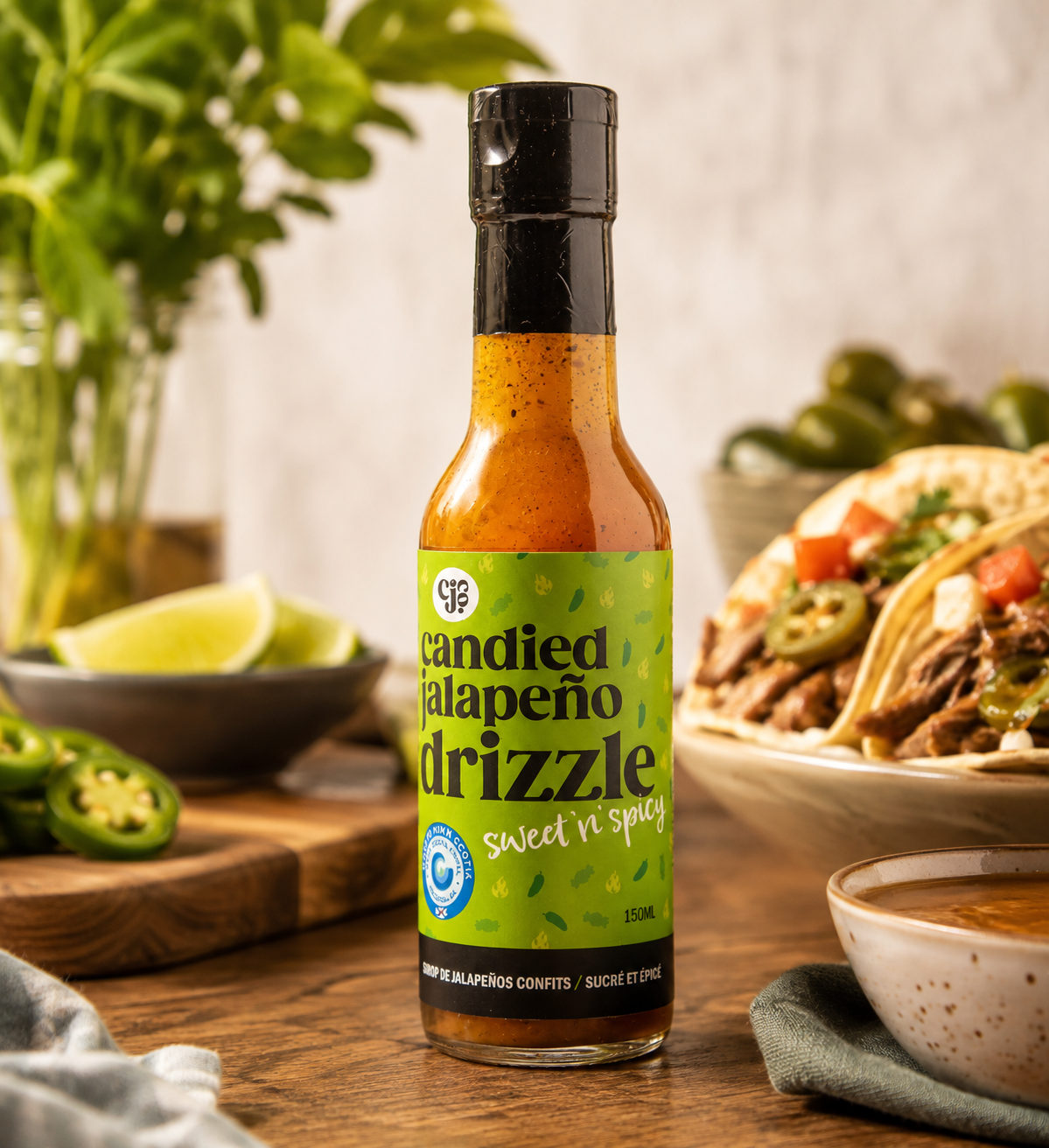 Sweet n' Spicy Candied Jalapeno Drizzle - 6 pack
