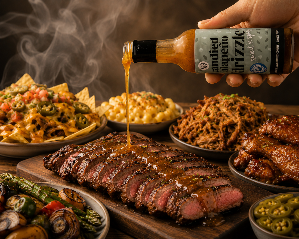 Sweet n' Smoky Candied Jalapeno Drizzle - 6 pack