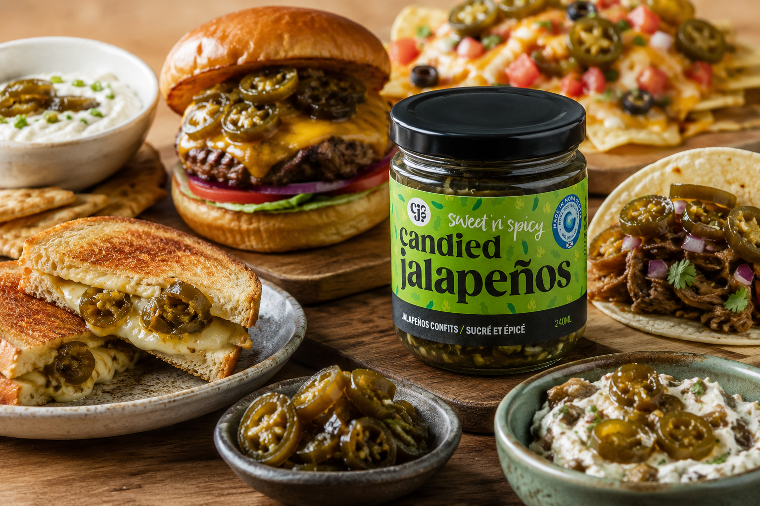 Sweet n' Spicy Candied Jalapenos - 6 pack