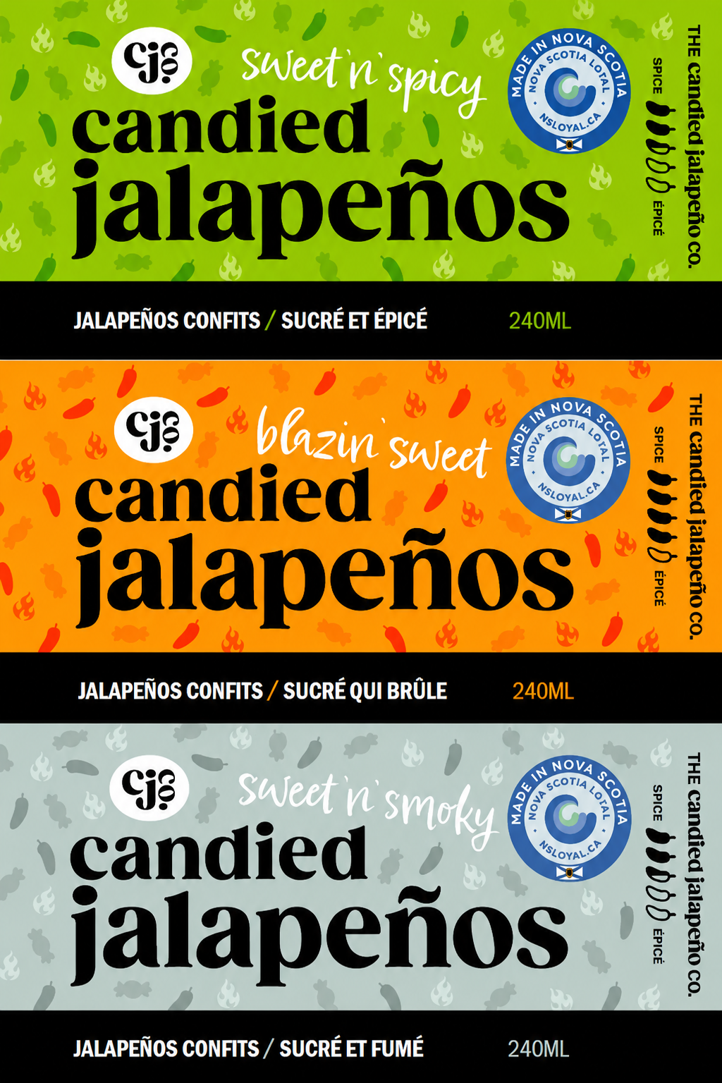 Candied Jalapenos - Variety Pack - 2 of each flavour