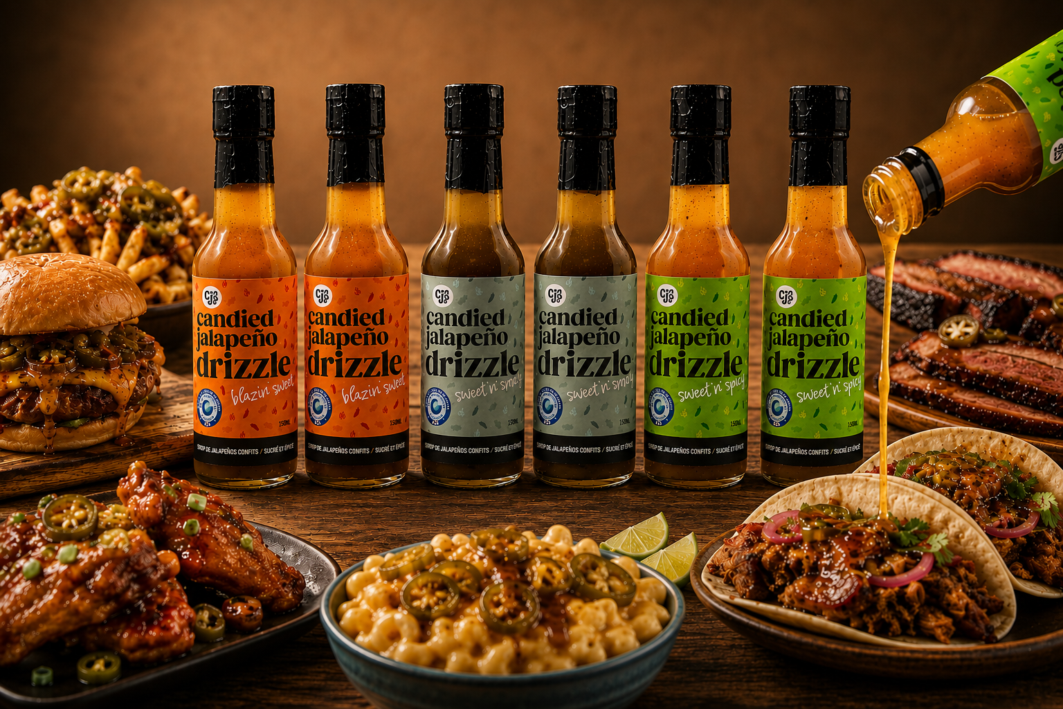 Candied Jalapeno Drizzle Variety Pack - 2 of Each