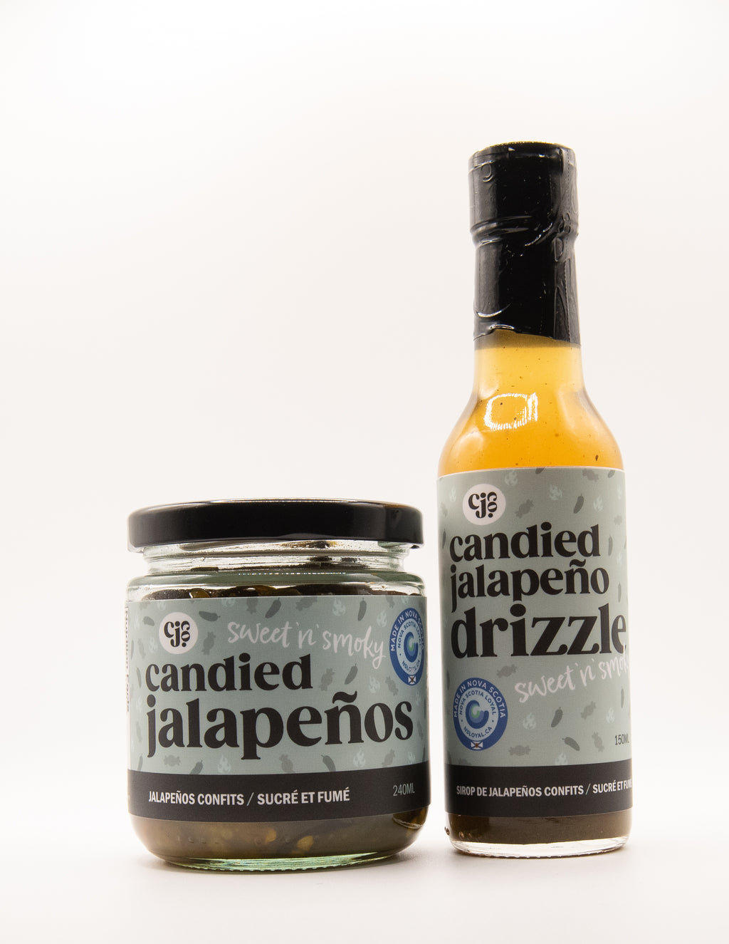 Sweet n' Smoky Candied Jalapeño & Drizzle Combo Pack – 4 Jars / 2 Bottles