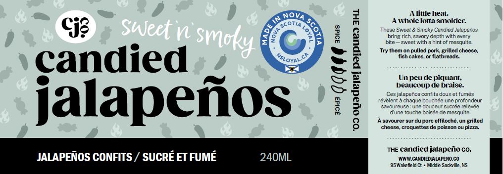 Sweet n' Smoky Candied Jalapenos - 6 pack